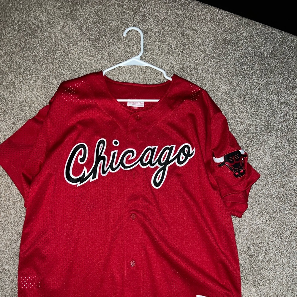 Chicago Bulls Baseball Jersey